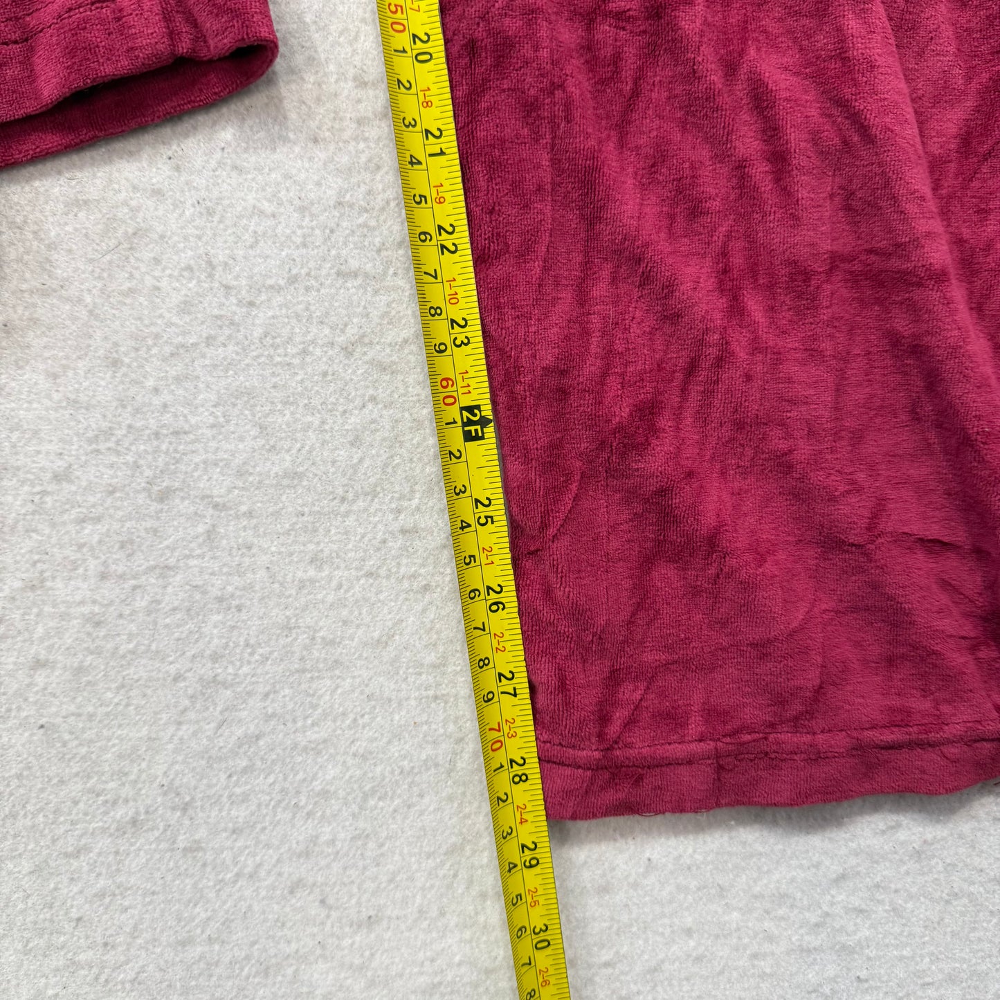 Juicy Couture Women's Wine Red Velour Flared Track Pant Low Rise Preppy Size M