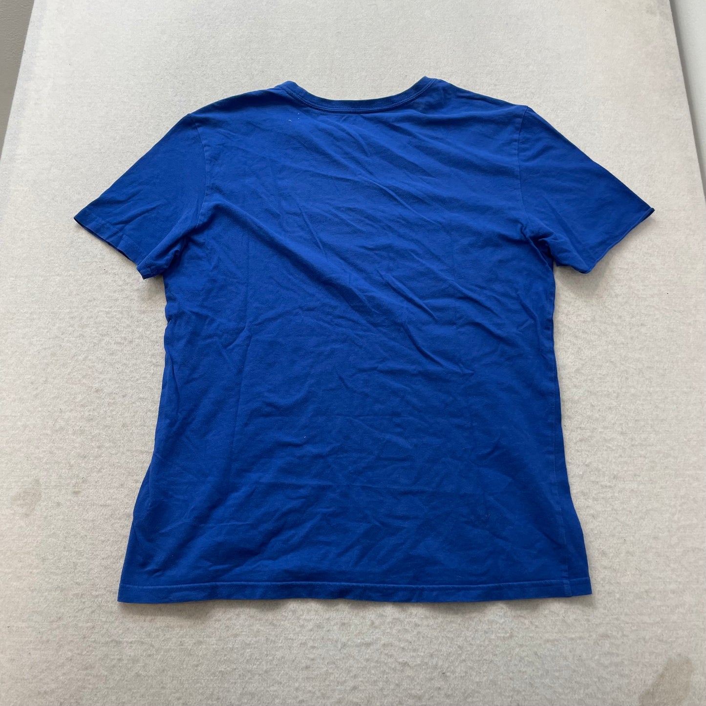 Calvin Klein Men's Blue Cotton T-Shirt Short Sleeve Crewneck Graphic Logo Size M