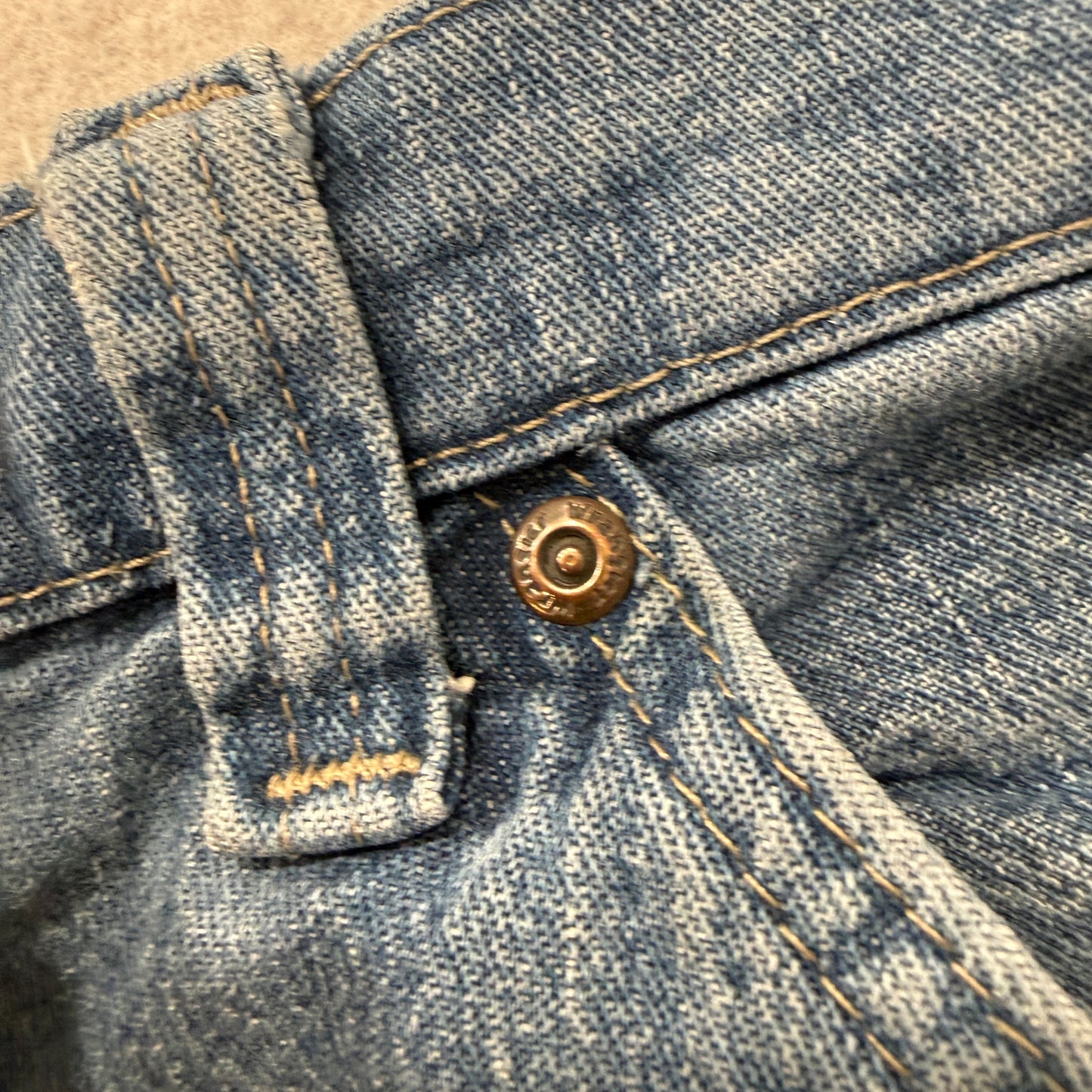 Wrangler Men Blue Straight Fit Carpenter Denim Jeans Work Wear Pocket Size 38x30
