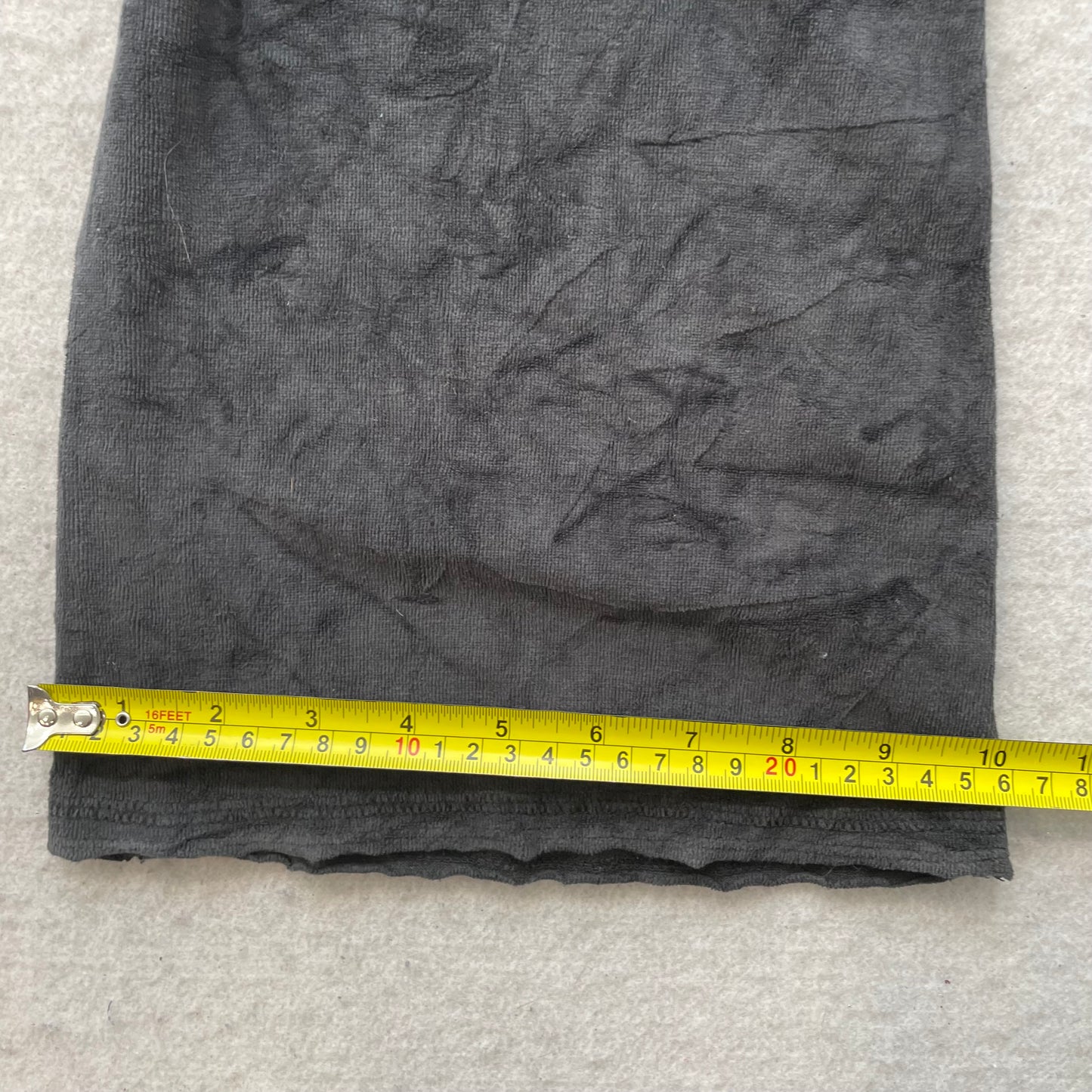 Vintage Juicy Couture Women Charcoal Velour Flared Track Pants Drawstring Size S