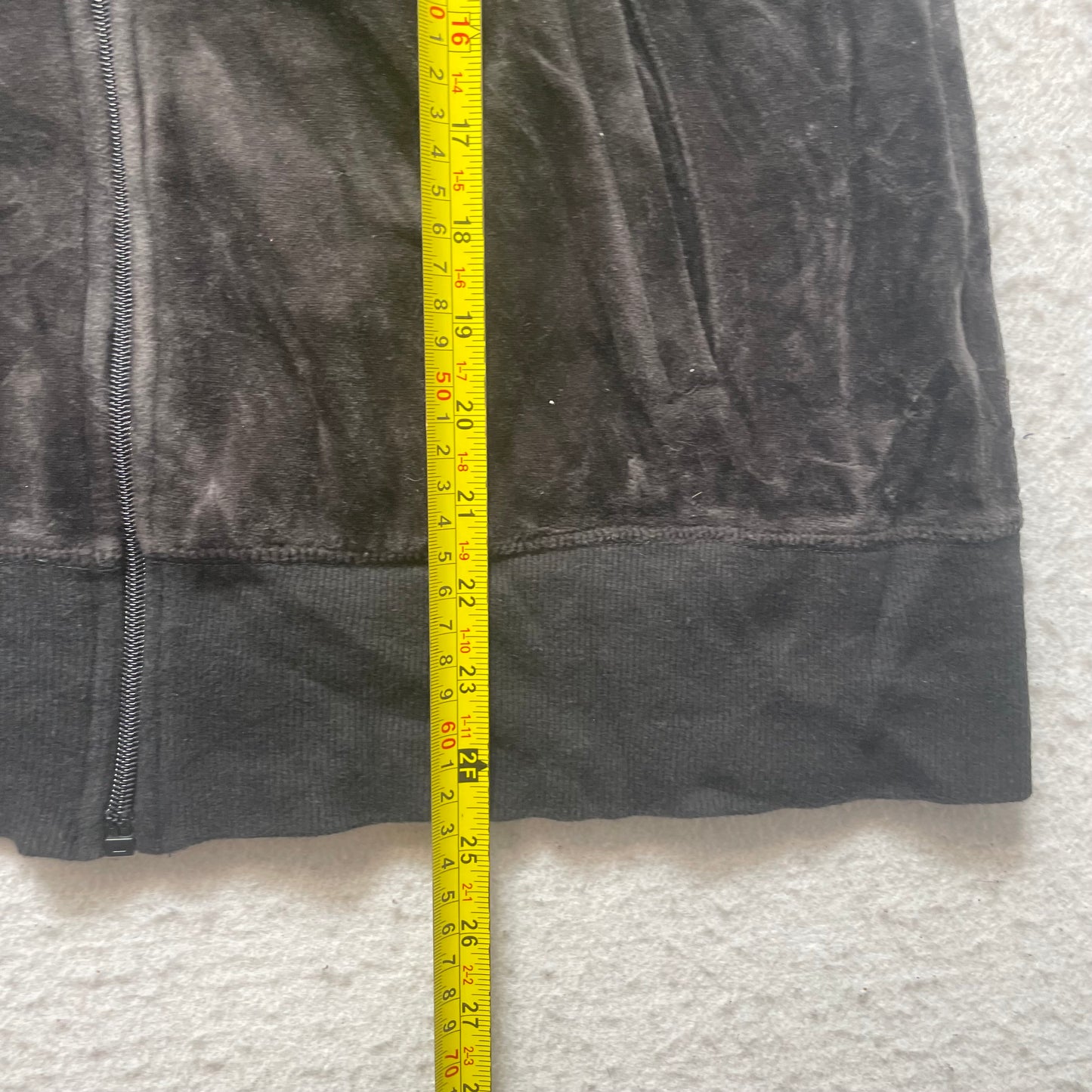 Vintage Juicy Couture Women's Black Velour Tracksuit Set Mock Neck Jacket & Pants L