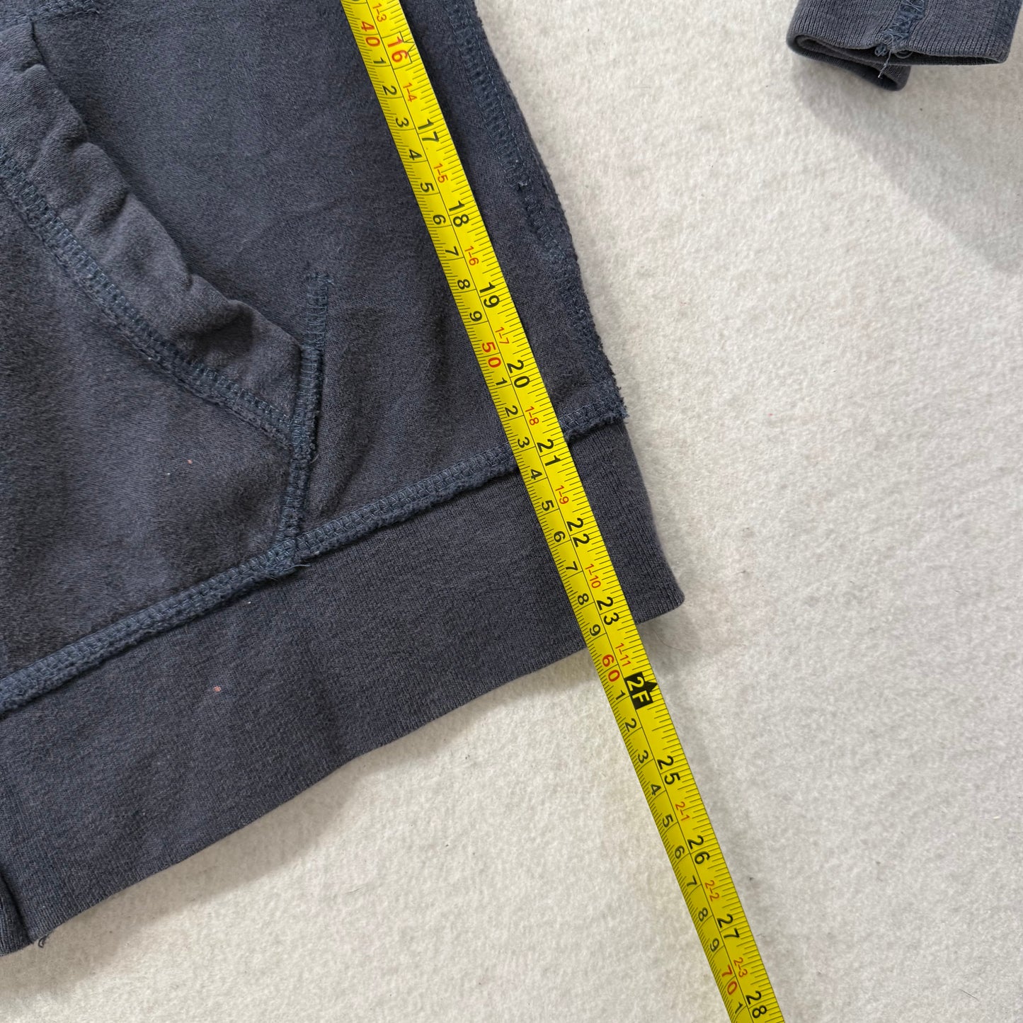 Aeropostale Women NavyCotton Blend Zip Up Hoodie Long Sleeves Loungewear Size XL