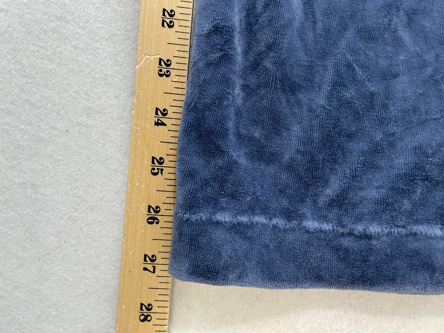 Vintage Juicy Couture Blue Drawstring Flare Velour Pants Size L