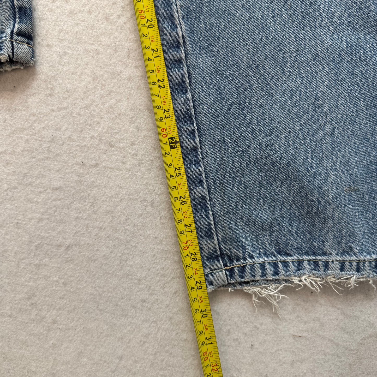 Paco Sports Men's Light Wash Blue Denim Baggy Wide Leg Carpenter Jeans Size 46