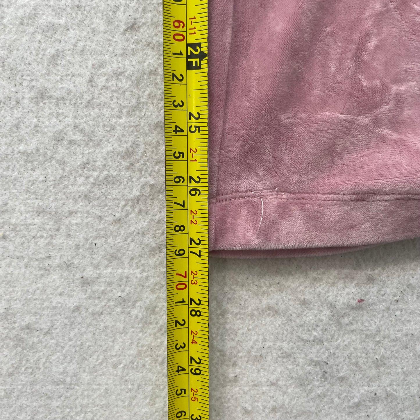 Juicy Couture Women's Rose Pink Velour Flared Leg Track Pant Classic Fit Size XL
