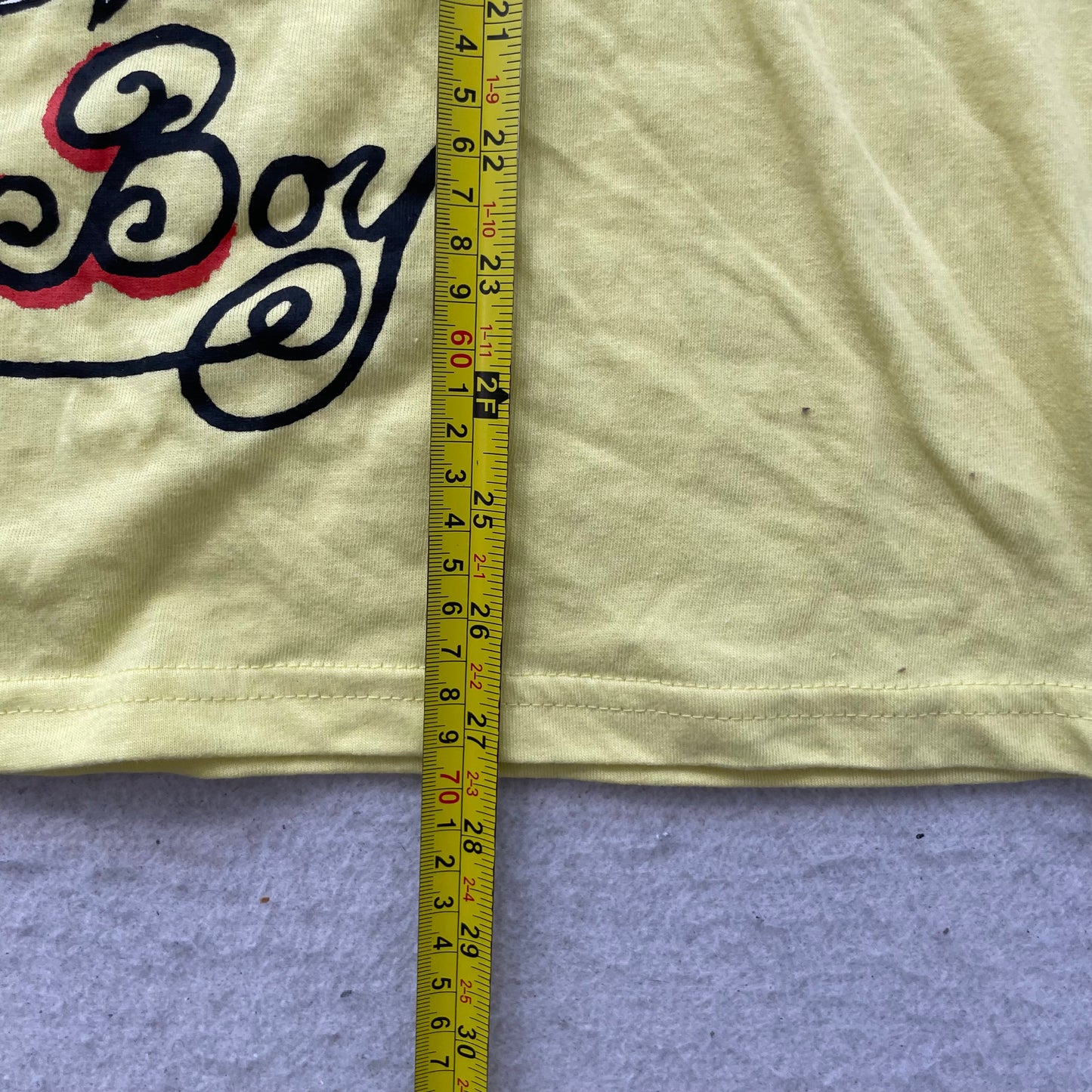 Ed Hardy Men's Yellow Cotton T-Shirt Pullover Short Sleeve Graphic Logo Size L