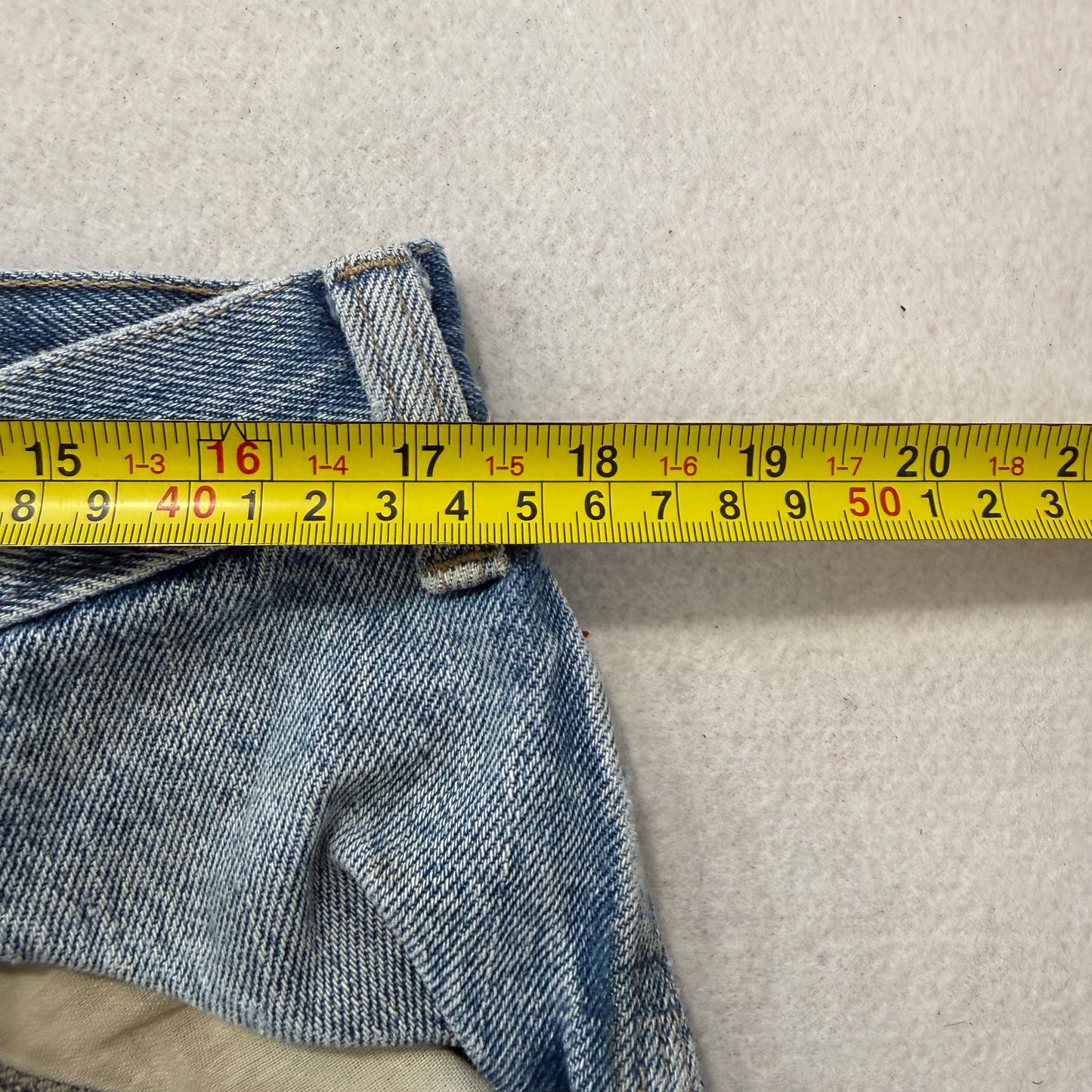 Dickies Men's Blue Carpenter Denim Jeans Distressed Logo Relaxed Fit Size 36x30