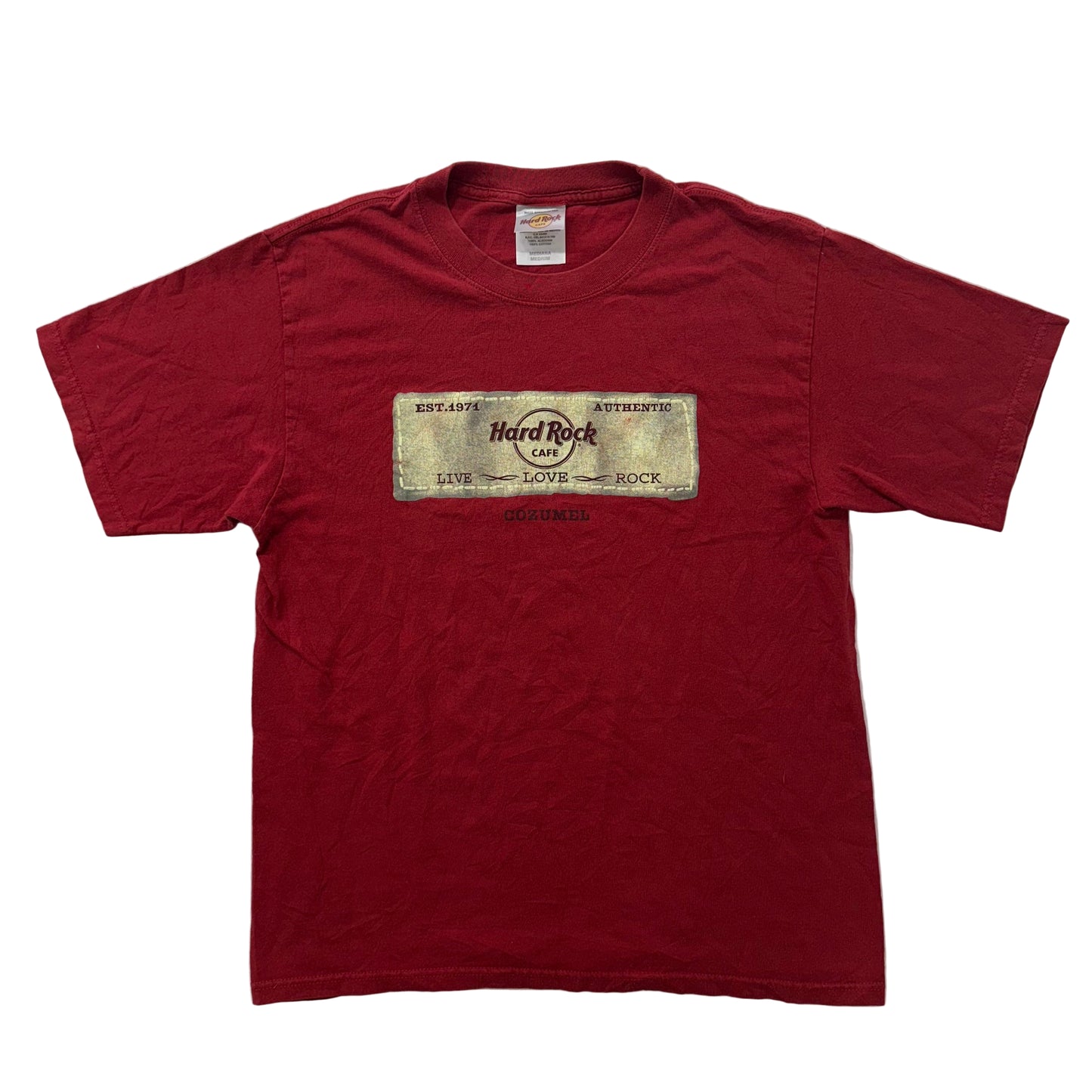 Hard Rock red graphic t-shirt size M