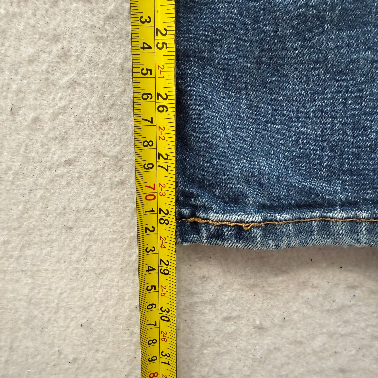 Levi's 511 Mens Blue Straight-Fit Denim Jeans 5-Pocket Classic Logo Size W36xL30