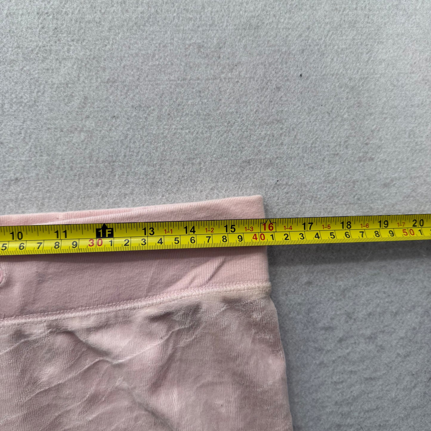 Juicy Couture Women's Pastel Pink Velour Flared Track Pant Loungewear Y2K Size M