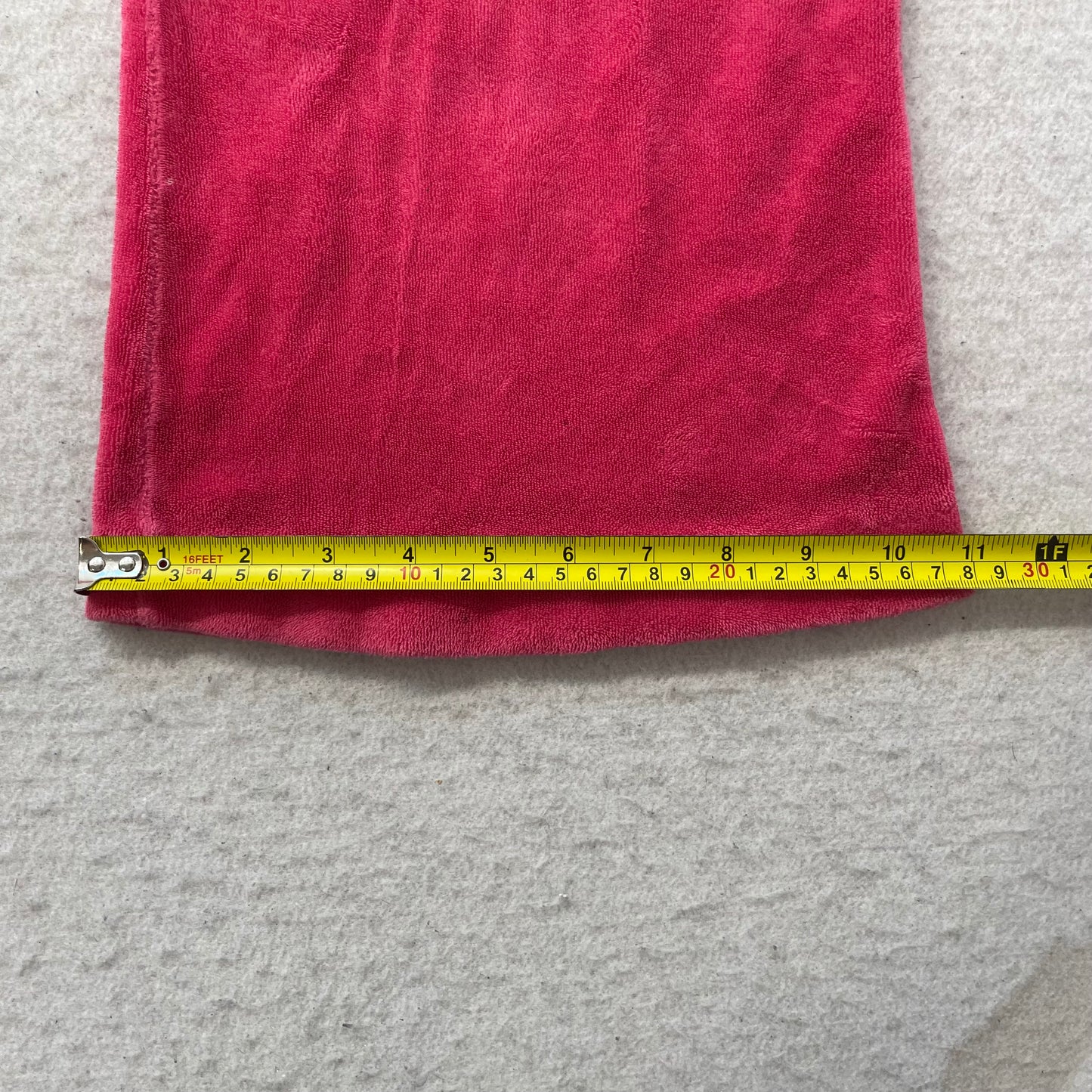 Vintage Juicy Couture Women's Hot Pink Velour Flared Track Pant Flap Pockets - S