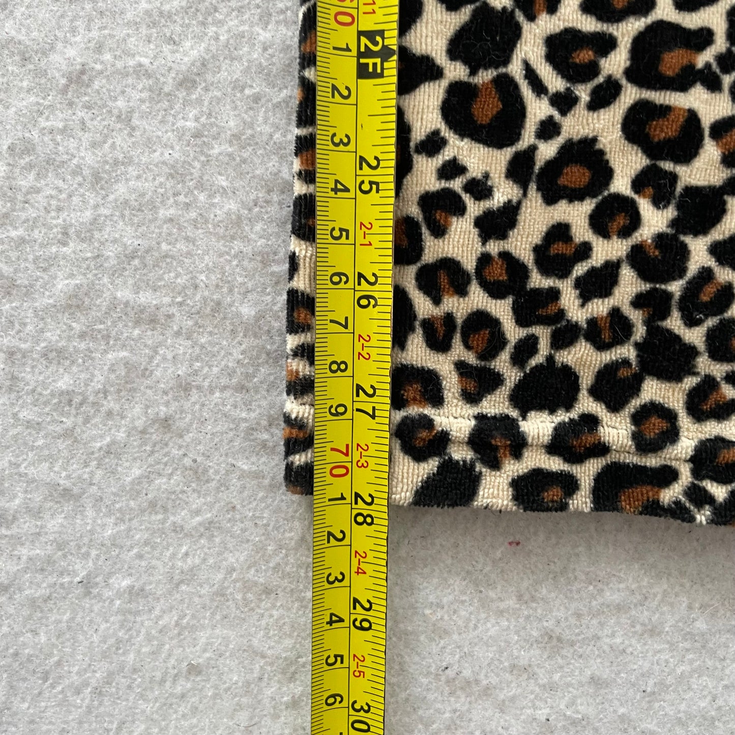 Juicy Couture Women's Leopard Print Velour Flared Track Pant Drawstring Size S