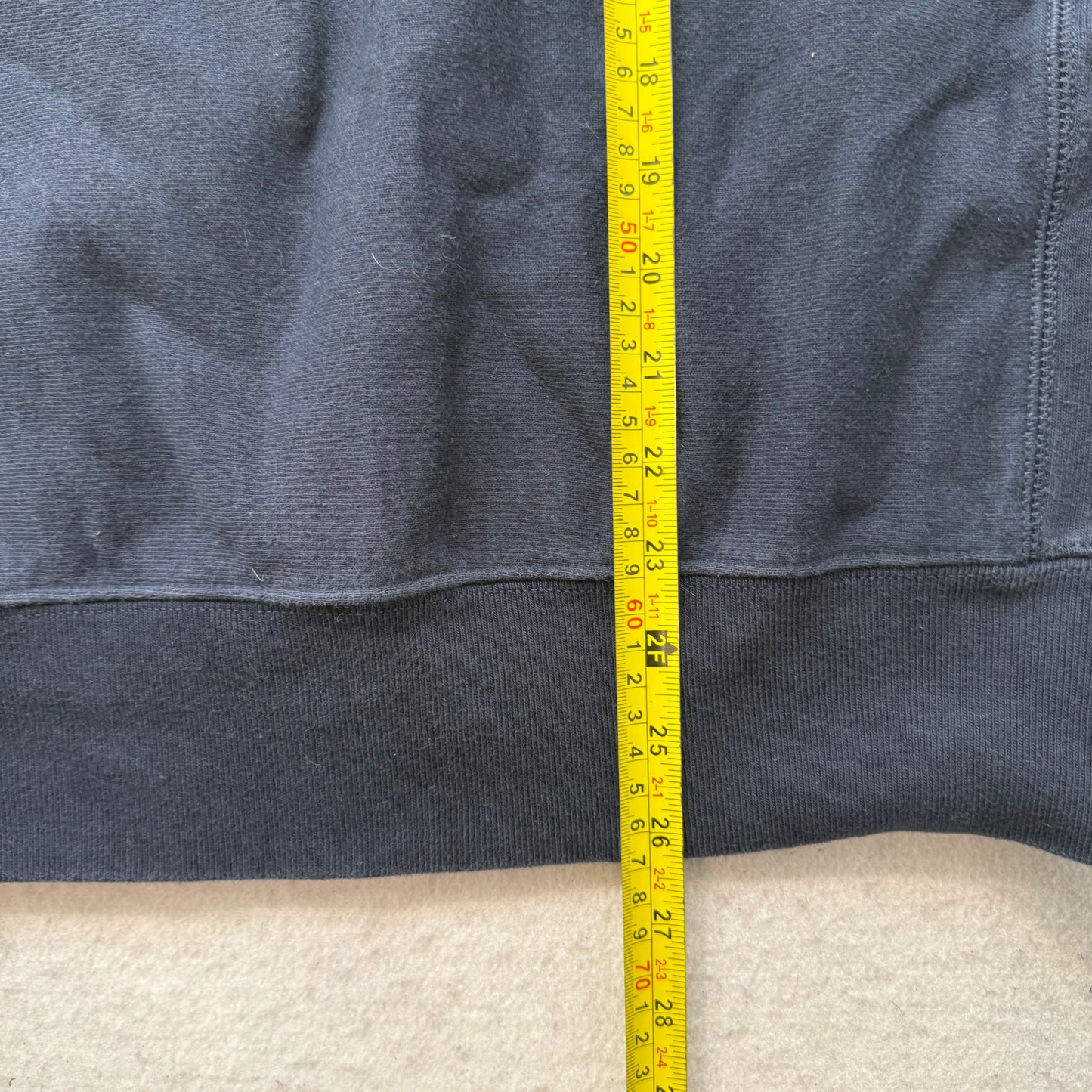 Champions Men's Navy Blue Cotton Boxy Fit Sweatshirt Crewneck Graphic Y2K Size M