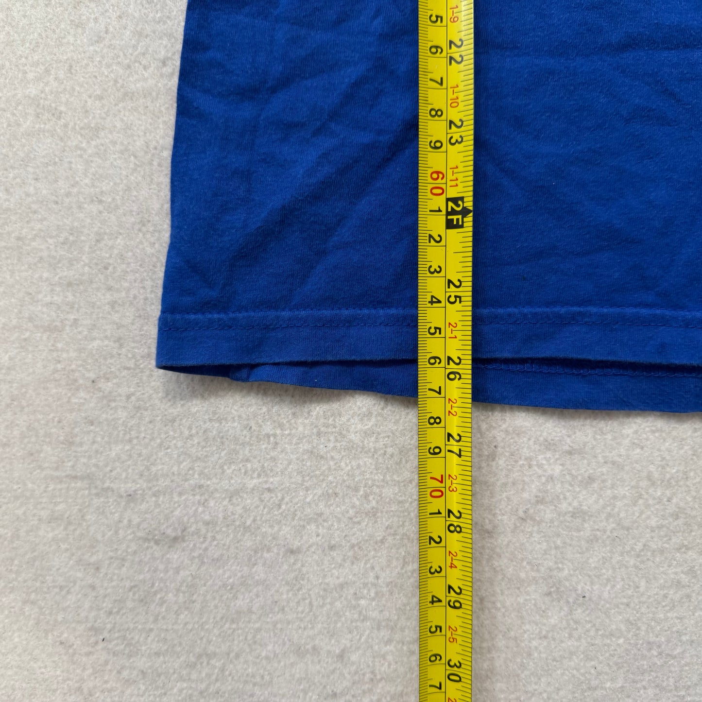 Calvin Klein Jeans Royal Blue Cotton T-Shirt Short Sleeves Crewneck Logo Size M