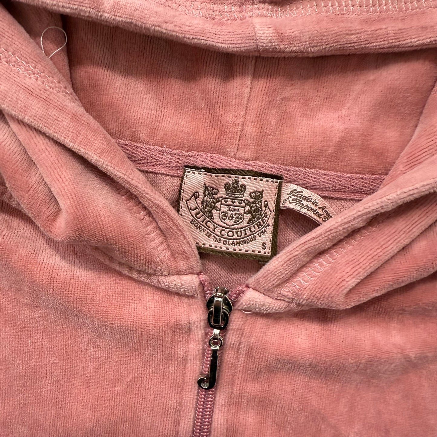 Vintage Juicy Couture Scottie Dogs Women's Pink Velour Zip-Up Hoodie Y2k Size S