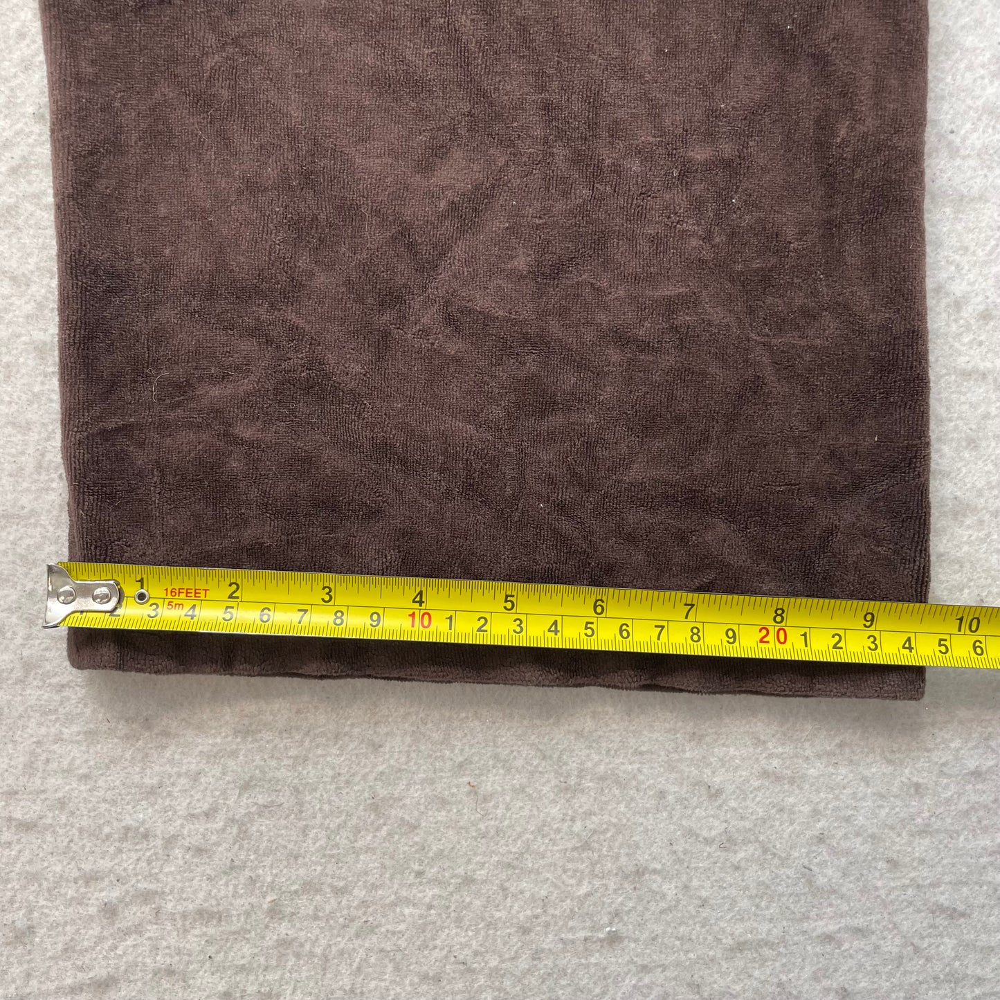 Vintage Juicy Couture Women's Dark Brown Velour Flared Track Pant Drawstring - S