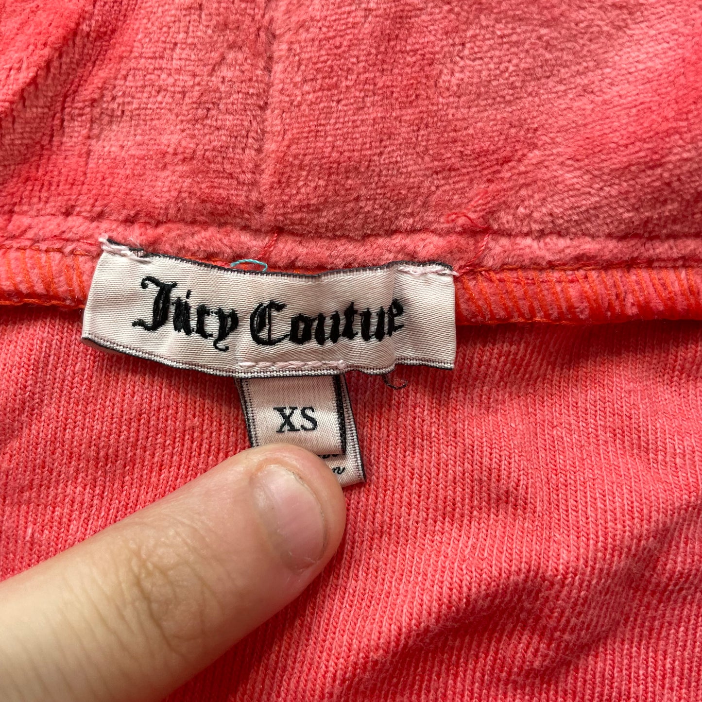 Juicy Couture Women's Red Velour Micro Mini Skirt Drawstring Ruffled Hem Size XS