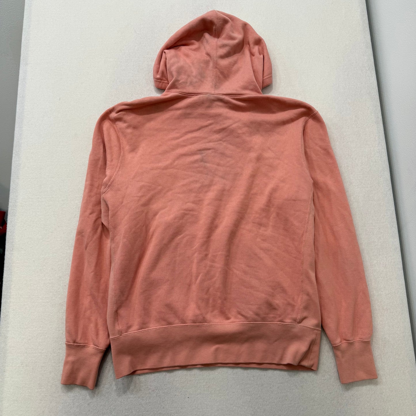 Nike Pink Pullover Hoodie with Front Pocket and Zip Detail Size M