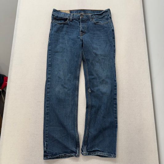 Hollister California classic blue denim 3-button fly jeans size 32