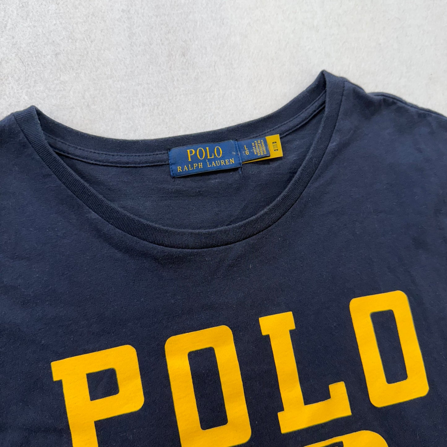 Polo Ralph Lauren Navy Graphic T-Shirt POLO 1967 Athletic Dept Size XL