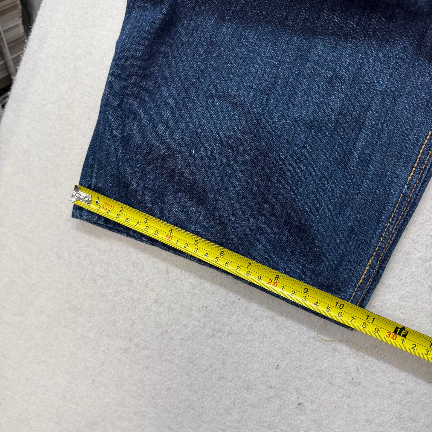 Rocawear Blue Baggy Regular Fit Denim Jeans Embroidered Back Pockets Size 46