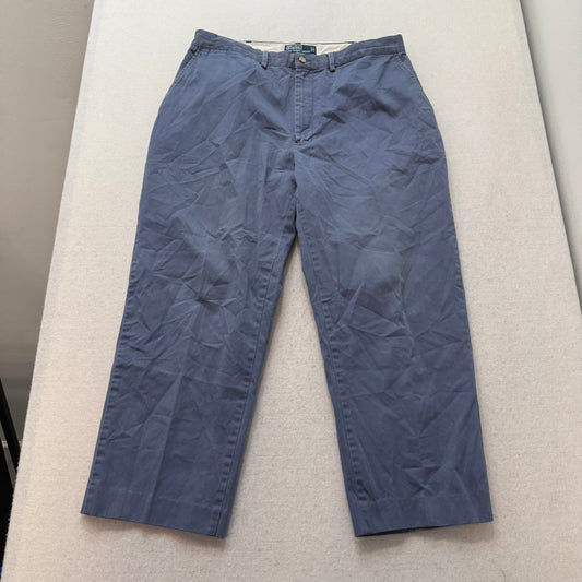 Polo by Ralph Lauren Mens Blue Classic Chino Pants Mid-Rise Straight Leg Size 34