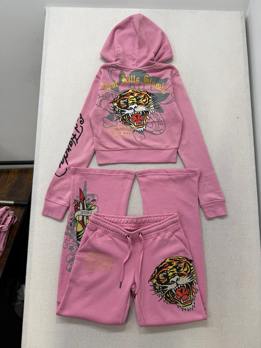 ED HARDY “Tiger Dagger” PINK MATCHING SET