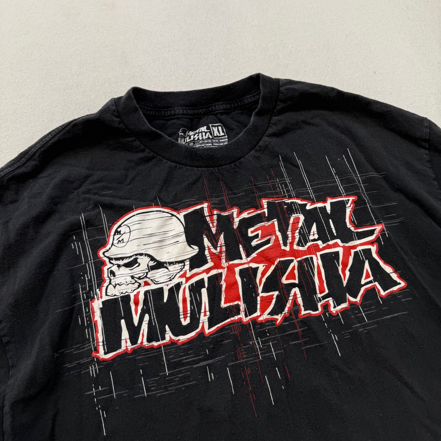Metal Mulisha Men's Black Cotton T-Shirt Short Sleeves Graphic Logo Tee Size XL