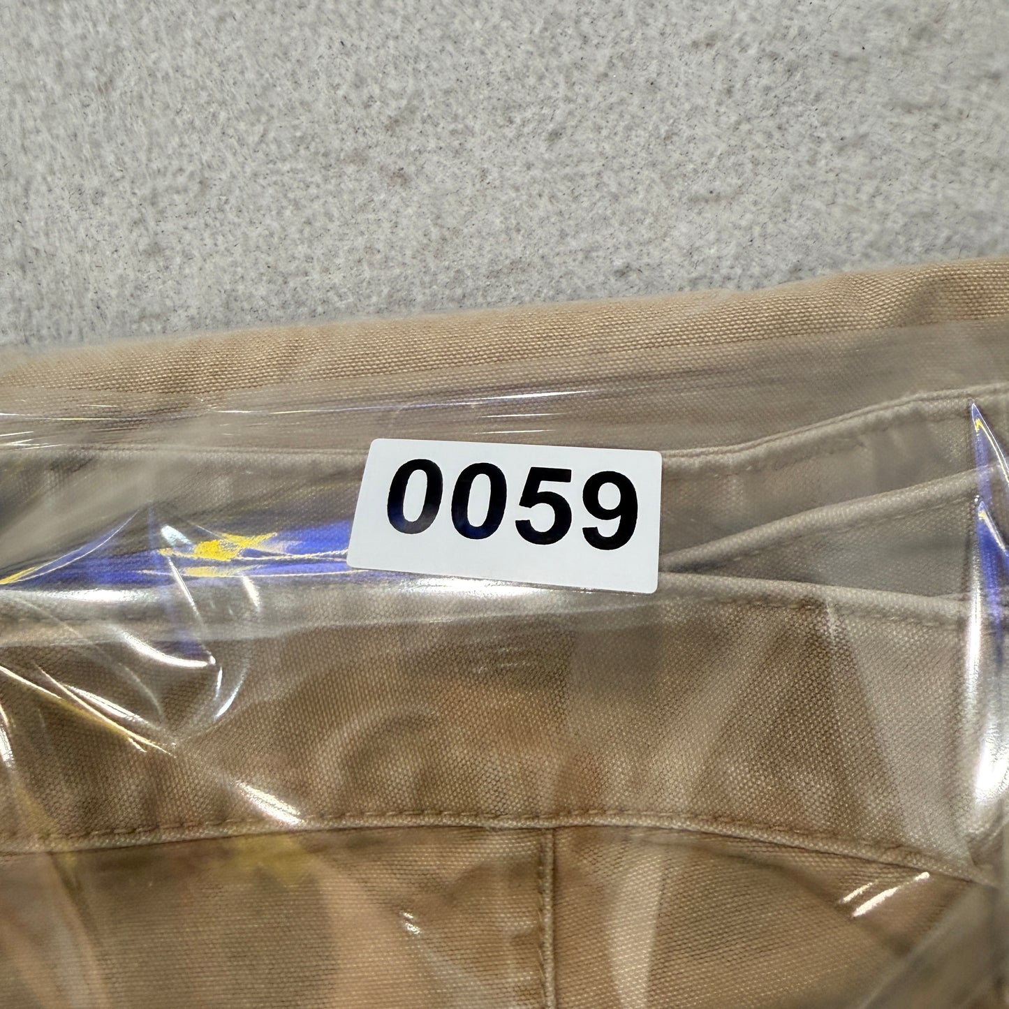 L.L.Bean Katahdin Iron Works Men's Tan Canvas Carpenter Pants Workwear Size 34