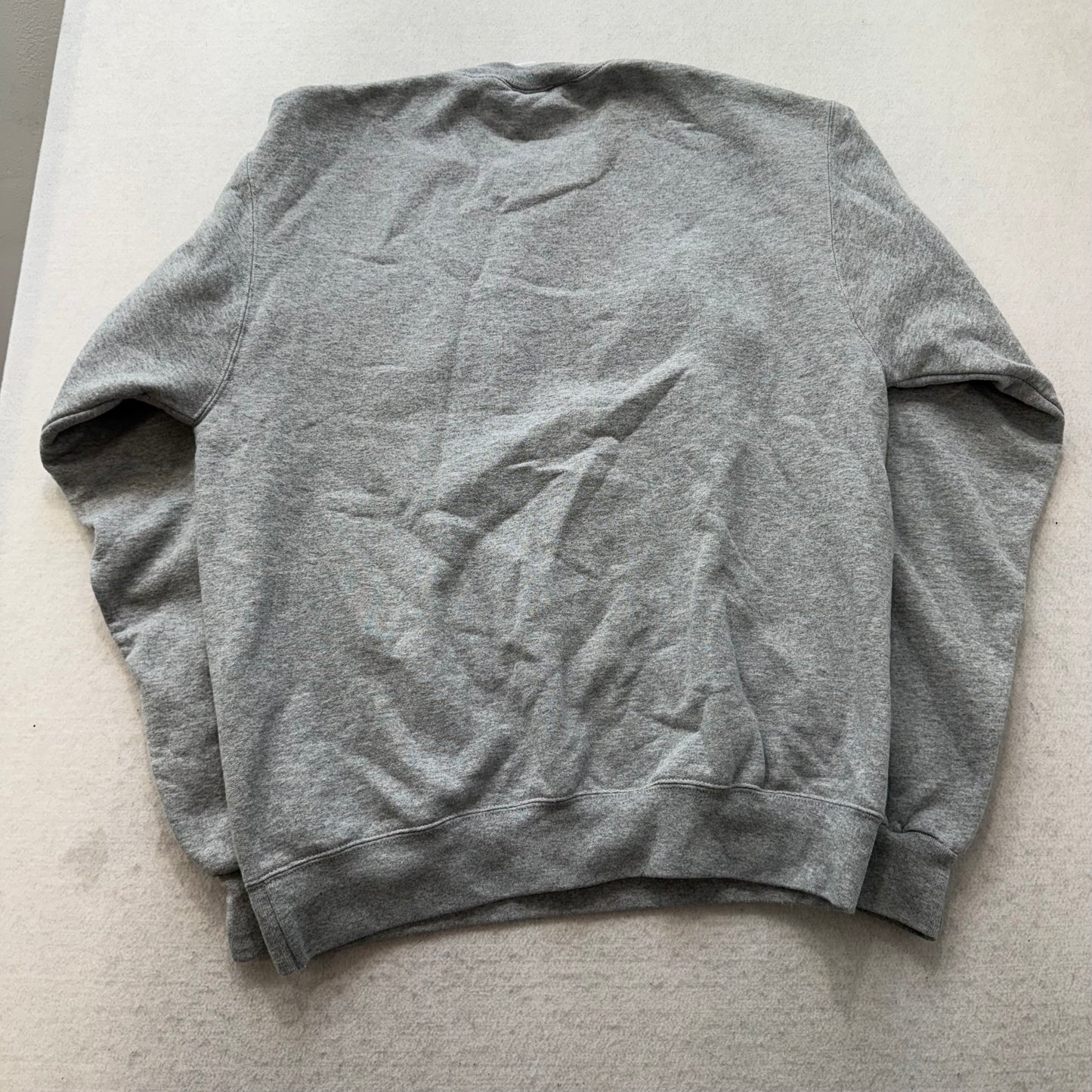 Champions Mens Heather Gray Cotton Collegiate Sweatshirt Crewneck Graphic Size M
