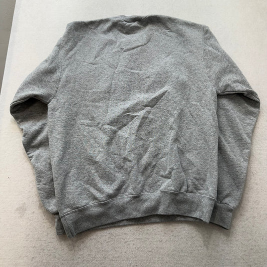 Champions Mens Heather Gray Cotton Collegiate Sweatshirt Crewneck Graphic Size M