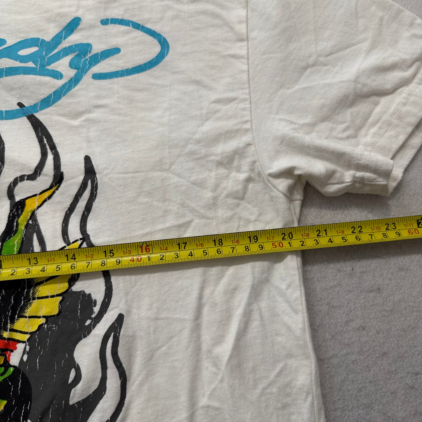 Ed Hardy Eagle Snake T-Shirt Mens White Tatto Graphic Crewneck Casual Tee Size M