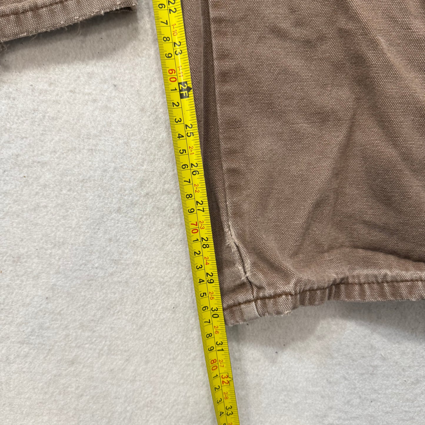 Dickies Men's Duck Brown Cotton Distressed Carpenter Pant Utility Pocket Size 40