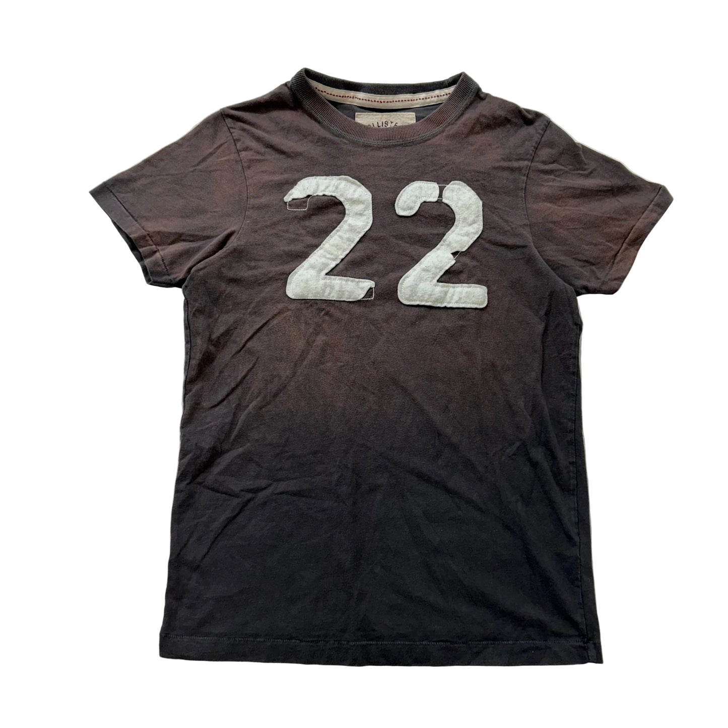 Hollister California Brown “22” Graphic Tee Short Sleeve Size L