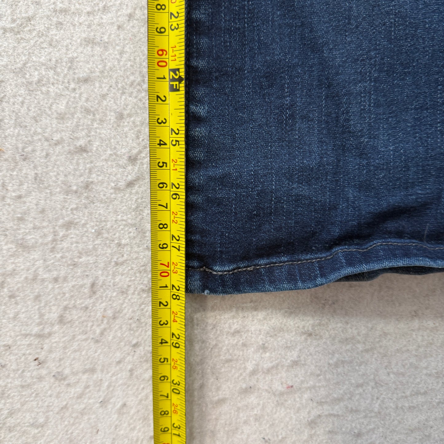 Levi's 529 Women's Blue Curvy Bootcut Denim Jeans Zip-Fly Baggy Classic Size 4