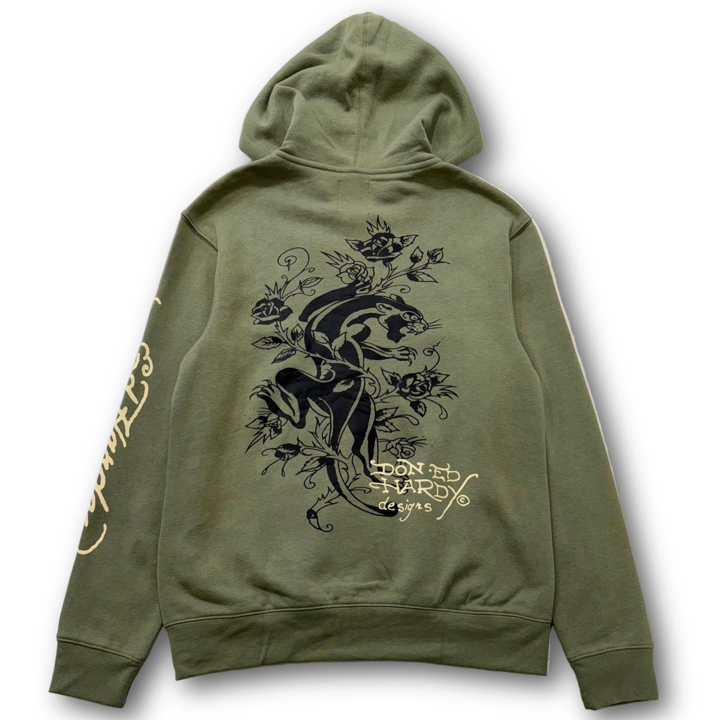 ED HARDY “Dragon Heart” SAGE ZIP UP HOODIE - Clean Curriculums 