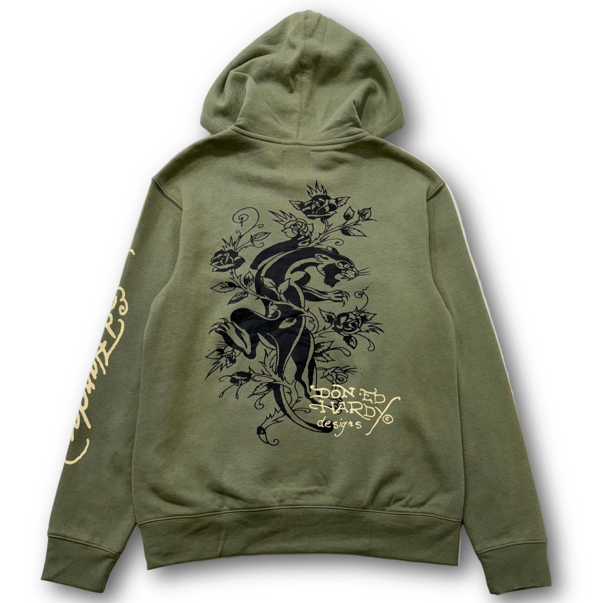 ED HARDY “Dragon Heart” SAGE ZIP UP HOODIE - Clean Curriculums 