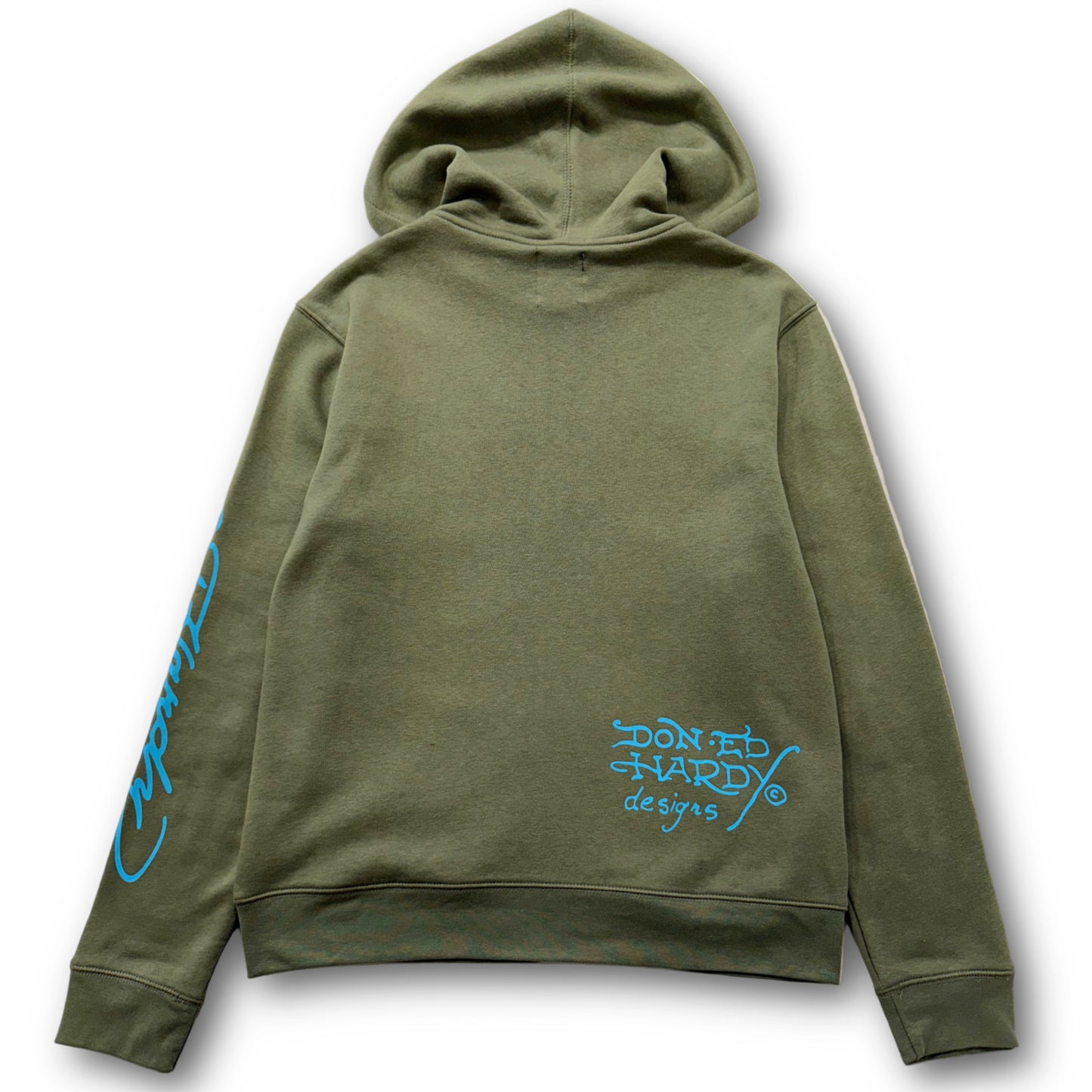 ED HARDY “Butterflies” SAGE ZIP UP HOODIE - Clean Curriculums 